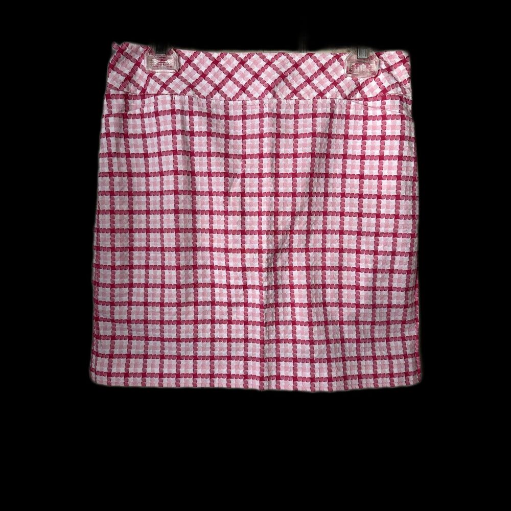 Loft pink and white skirt size 8